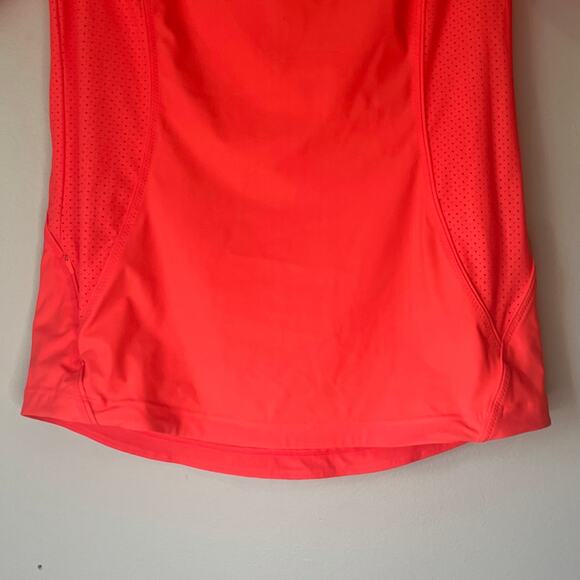 Athleta Neon Orange 1/4 Zip 1/4 Sleeve Top Size Small - Picture 9 of 12